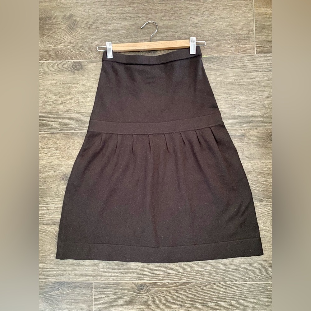 LIZ LANGE MATERNITY (The Collection) Brown Cashmere/Silk Blend Skirt Size 1
